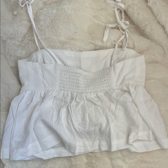 Linen peplum top - Picture 5 of 6